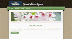 Desktop Screenshot of greenculturesg.com