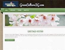 Tablet Screenshot of greenculturesg.com